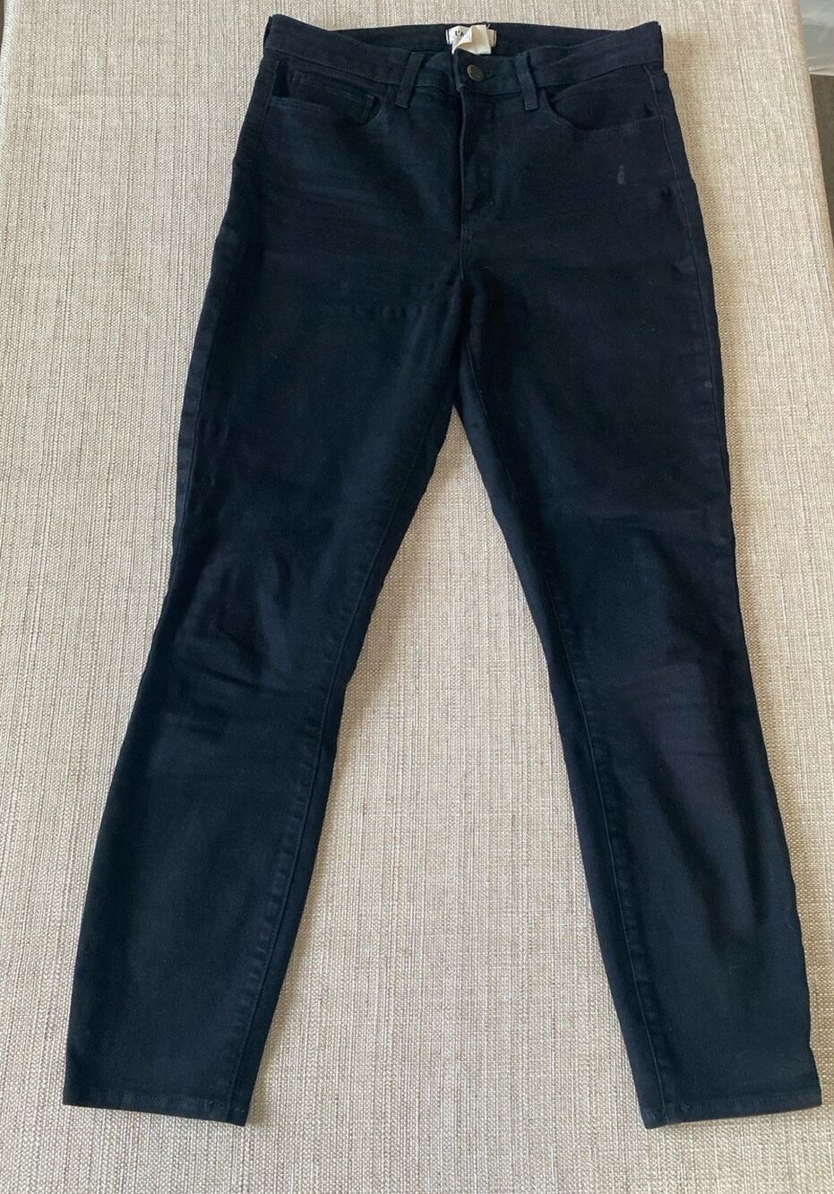 L'AGENCE Black Skinny Jeans Women's Size 28 High Rise Ankle Stretch Denim